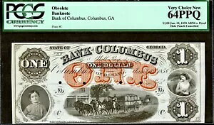 p~ꂽW[WAʉ 1858 N 1  10  GA RoXs $1 v[t PCGS 64PPQ