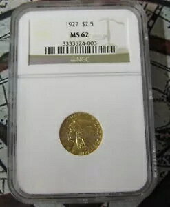 1927N $2 1/2 CfBAwbh  MS-62 NGC AS[h!!rm