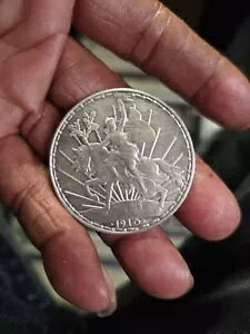 1910 メキシコ カバリート ペソ銀貨