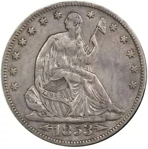 USA j[I[Y ~g Vo[ V[ebh oeB n[t 1853-O CY WB-21 PCGS VF Det.
