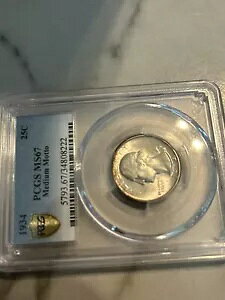 1934 PCGS MS 67 �~�f�B�A�� ���b�g�[ ���V���g�� �N�H�[�^�[ �}�C���X�g���`�F�b�N??