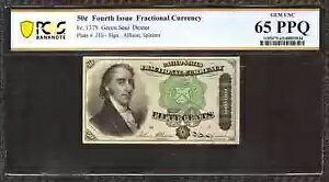  4  50C [ʉ FR.1379 fNX^[ PCGS  UNC 65 PPQ (034)