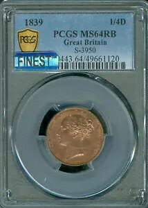 1839 pt@[WO PCGS MS64 RB PQ MAC ōO[h & X|bgX *