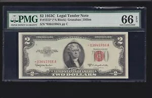 US 1953C $2 @ʉ X^[m[g FR 1512* PMG 66 EPQ GEM CU (986*)