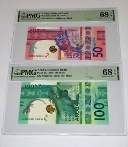 ARUBA 2019 P-23 50 �t������ �N���u�AP-24 100 �t������ �C�O�A�i�A�f���炵����� *UNC* 68 EPQ