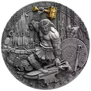 �j�E�G�� 2 �I���X HEPHAESTUS �M���V���̐_ $2 �V���o�[ �R�C�� 2019 �킸�� 500 ���̒���
