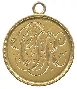1880 $5 ���o�e�B �w�b�h �S�[���h �n�[�t �C�[�O�� ���u �g�[�N�� *6194