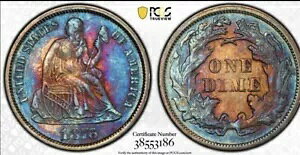 1876�N �V�[�e�b�h ���o�e�B �_�C�� PCGS AU50 �n�C�O���[�h�AExc.�u���[�g�[�j���O!!!�X�[�p�[�g�i�[