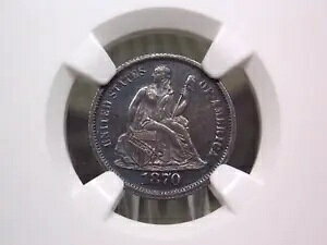 1870 v[t V[ebh oeB _C 10c NGC PF62 #008 East Coast Coin & Collectables