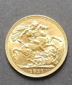 1911 �L���O �W���[�W 5 �� - 22ct �S�[���h �t�� �\�u����