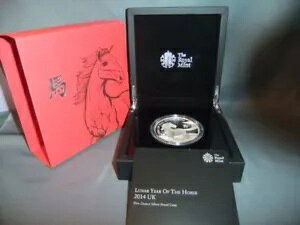 Lunar Year of the Horse 2014 5�I���X �V���o�[ ?10 �R�C�� FDC �{�b�N�X CoA Ltd �G�f�B�V����