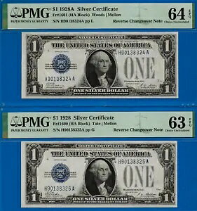 1928 1928A $1 Vo[ؖ PMG 64EPQ o[X`FWI[o[ Fr 1601 Fr 1600