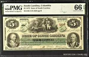 PMG CHOICE UNC 66 EPQ US OBSSCCR??5 1872 $5 RrA TEXJCi p~ꂽ