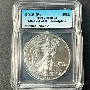 2015-P $1 AJ C[O ICG MS69 tBftBA #2 ɏP - It@[i𑗐M