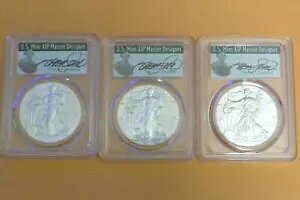 2018W バーニッシュ シルバー イーグル PCGS SP70 FDI ロケーション セット トーマス クリーブランド サイン入り