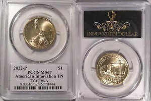 2022 P elV[ o[ I[\eB Cmx[V h $1 PCGS MS67 |WV A