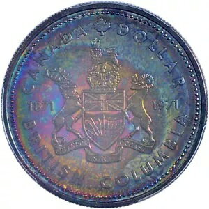 1971 �g�[�� �J�i�_ BC �v���[�t �V���o�[ �_���[ $1 PCGS SP69 TOP POP �G���N�g���b�N ���C���{�[�Y