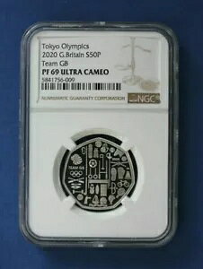 2020 �V���o�[ �v���[�t 50 �y���X �R�C�� �u�����I�����s�b�N - �`�[�� GB�v NGC �O���[�h PF69