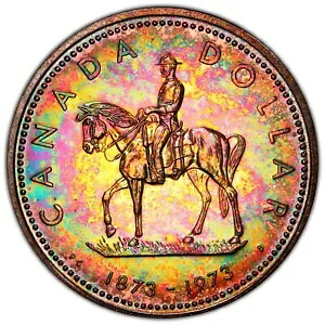 1973 �g�[���h �J�i�_ RCMP �v���[�t �V���o�[ �h�� $1 PCGS SP66 �A�u�\�����[�g �����X�^�[ ���C���{�[