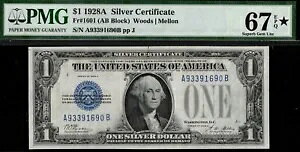 1928A $1.00 �V���o�[ A93391690B P.M.G #67EPQ-STAR-