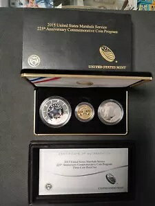 2015 US Marshals Service 225th Anniversary 3 RC v[t Zbg {bNX $5 S[h OGP COA