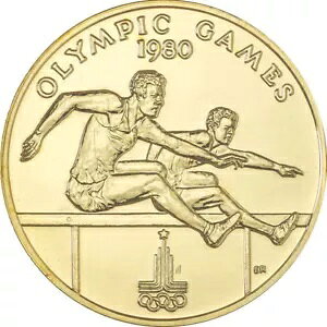 金貨 オリンピック モスクワ ハードル走 1980 - 西サモア - 7.5 gr Prooflike-