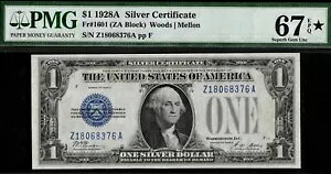 1928A $1.00 �V���o�[ Z18068376A P.M.G #67EPQ-STAR-