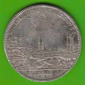 Coin Nuremberg Convention Staler 1765 city view city view in vz nswleipzig-