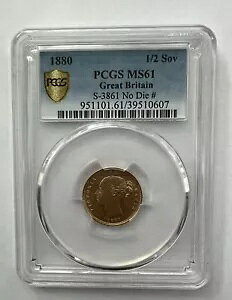 1880 RM �����O �w�b�h �V�[���h �o�b�N �n�[�t �\�u���� PCGS MS61