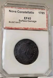 1785 Nova Constellatio Colonial Copper Blunt Rays XF ڍ