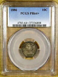 1886 PCGS PR64+ �V�[�e�b�h �_�C�� - �B��̃v���[�t 64+ �O���[�h