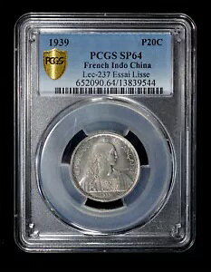 PCGS SP64 1939 tX̃ChVi͗l 20 Zg GbZC