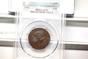 1722 �E�b�h�̃n�C�o�[�j�A �n�[�t�y�j�[�B�}�[�e�B�� 4.20-C.4�AW-12810�B R-5�B PCGS AU-55�B