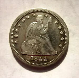 1844-O ���o�e�B �V�[�e�b�h �N�H�[�^�[ 25c �R�C�� �j���[�I�[�����Y �~���g �f�G�Ȋ󏭂ȓ��t�^�C�v