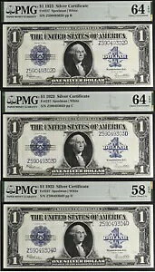 1923 $1 Vo[ؖ PMG 64EPQ - 3 A - Xs[} zCg - Fr 237