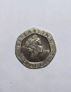 1996 英国 イングランド クイーン エリザベス 2 世 20 ペンス オクタゴン コイン