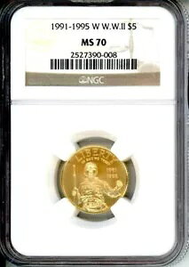 1991 - 1995 - W $5 񎟐E 񎟐E LO NGC MS-70 MS70 !!!