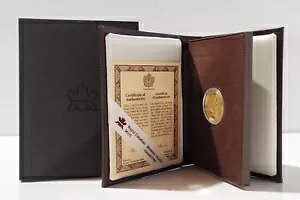 1989年 セント・マリー・アモン・ザ・ヒューロン 1/4オンス ゴールド プルーフ コイン 箱入り 証明書付き