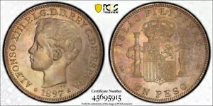 �t�B���s����y�\ 1897 �g�[���񖢗��� PCGS AU58