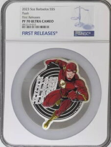 Flash DC COMICS 2023 5oz oohX񃊃[X $5 NGC 70 FR