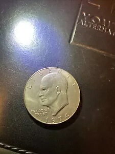 ヴィンテージ 1974 1 ドル リバティ アイゼンハワー コイン フライング イーグル 本物