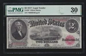 US 1917 $2 �@��ʉ� �X�^�[�m�[�g* FR 58* PMG 30 Ch VF (654*)