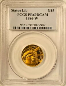 1986-W PCGS PR69DCAM S[h $5 x[