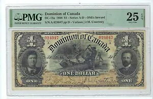 �J�i�_ DC-13a $1 1898 ���A �C�����[�h �h�~�j�I�� �m�[�g PMG VF 25 EPQ