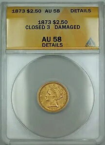 1873 N[Y 3 $2.50 oeB NH[^[ C[O  ANACS AU-58 ڍהj