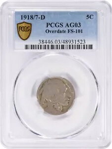 1918/7-D �o�b�t�@���[ �j�b�P�� FS-101 AG03 PCGS
