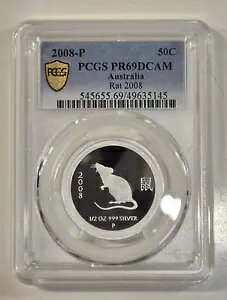 2008 I[XgA }EX 50c i[ V[Y I Vo[ 1/2 IX v[t PCGS PR69DCAM RC