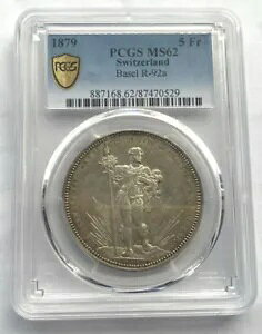 XCX 1879 o[[ˌ 5 t PCGS MS62 ݁AUNC