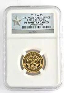 2015-W $5 US Marshals Service NGC O[h v[t 70 Eg JI 90% S[h RC