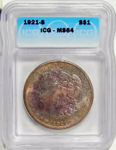 1921-S $1 ICG MS 64 ~ jAWF Vo[ [K hAJ[t